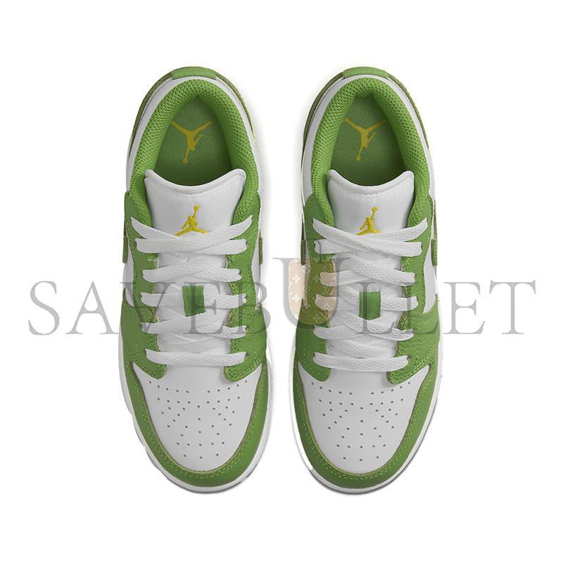 NIKE AIR JORDAN 1 LOW GS CHLOROPHYLL HF4779-100 NIKE AIR JORDAN 1 LOW GS CHLOROPHYLL HF4779-100